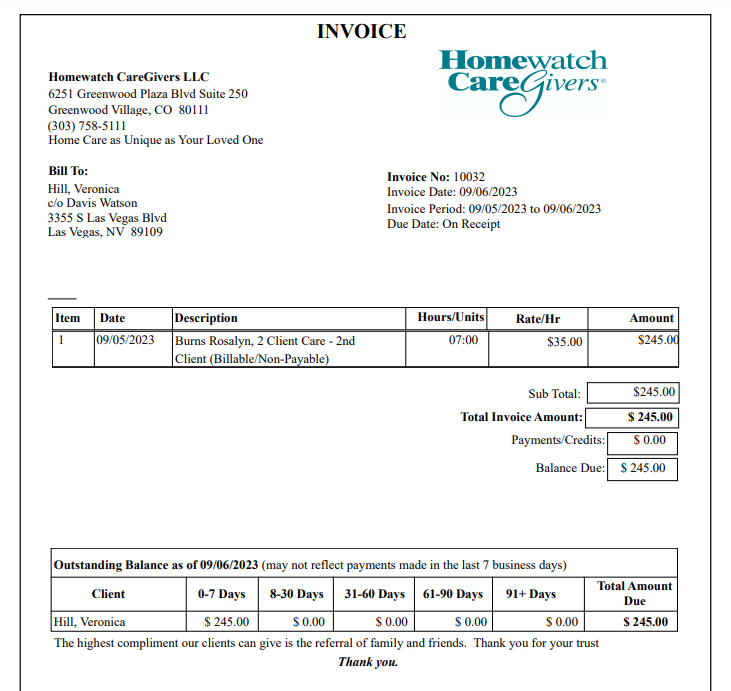A invoice with numbers and text

Description automatically generated